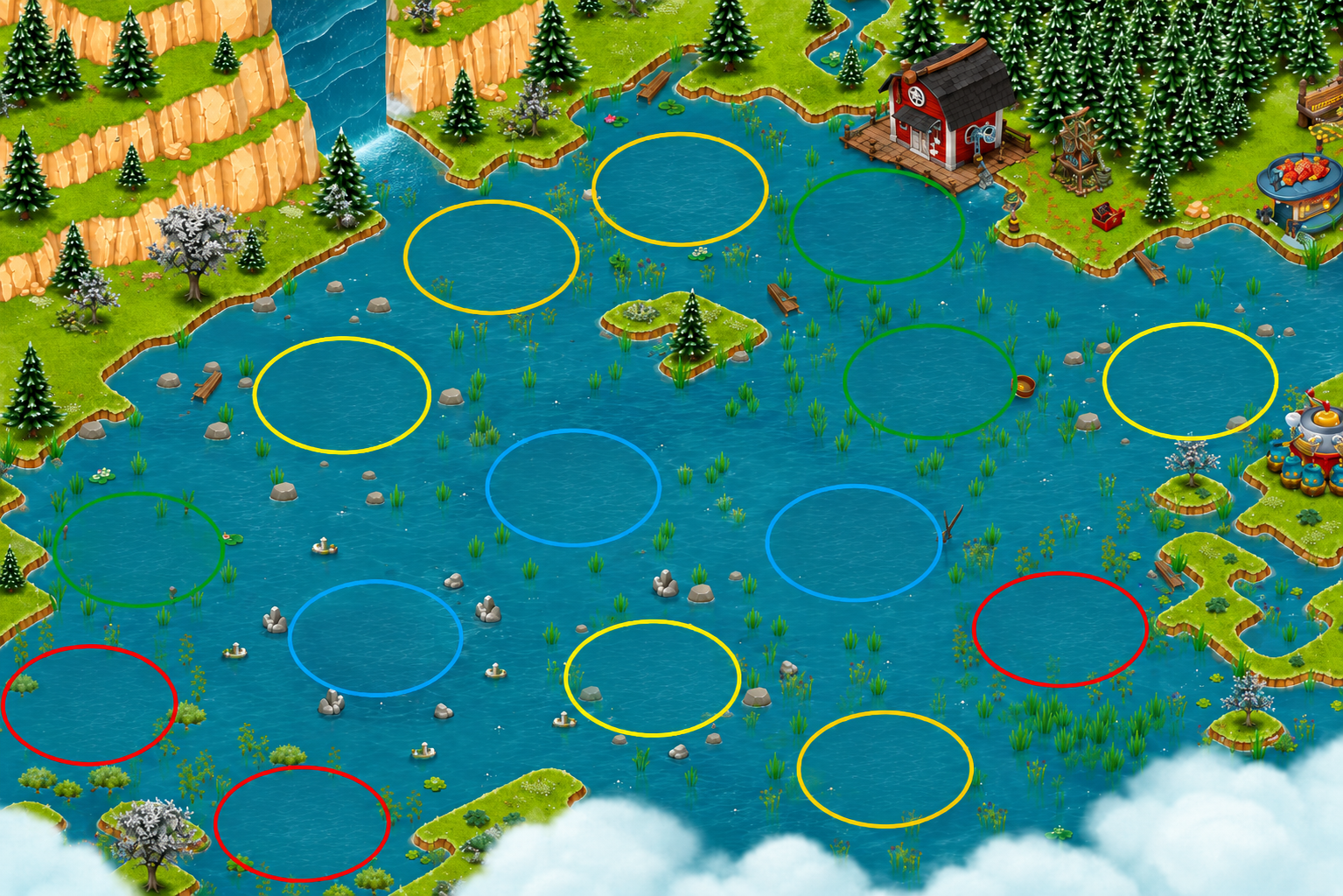 Fishing area map